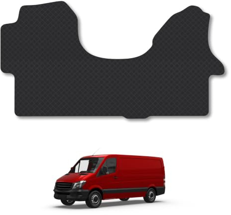 Mercedes Sprinter (2006-2018) 3mm Rubber Car Mats | Tailored Fit Durable Floor Mats Full Coverage Protection Waterproof Accessories Easy Clean Anti Slip Made in the UK