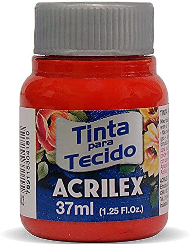 Acrilex Pintura Textil al Agua Coral 37 ml Ref. 586