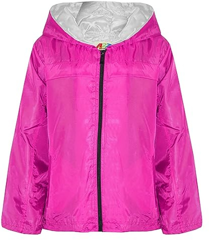 A2Z 4 Kids Girls Boys Raincoats Jackets Kids Lightweight Kag Mac- Raincoat Jacket 449 Pink 9-10