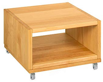 BioKinder 25270 Nachttisch Nachtkästchen Beistelltisch Holz Erle 40x40x26cm, Modell:offen