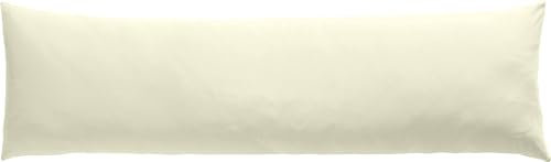 Erwin Müller Seitenschläferkissenbezug Single-Jersey Murnau - Natur Größe 40x140 - bügelfrei, strapazierstark, elastisch, mit Reißverschluss