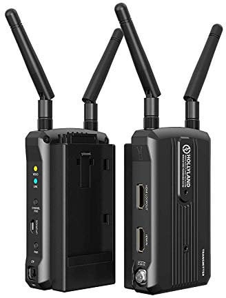 Hollyland Mars 300 Wireless Video Transmission System Dual HDMI 300ft~500ft Support HD 1080P 60Hz Transmitter Receiver Kit for Camcorders DSLR Cameras Focusing Monitors