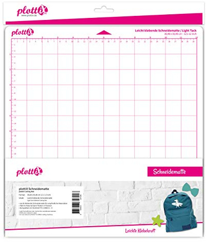 plottiX 105002 Schneidematte, Transparent, 30,48 x 30,48 cm