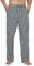 LAPASA Pantalon de Pyjama Homme 100% Coton Léger Bas de Pyjama à Carreaux Vêtements de Nuit & de Détente Maison M38 Blanc & Bleu Marine L