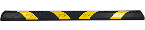 UvV-Flex ParkSTOP Parkplatzbegrenzer reflektierend schwarz/gelb 60cm-190cm inkl. Befestigungsset (Lange Version mit 190 cm)