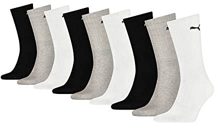 Crew Socken 9er Pack weissgrauweiss, 3 (39-42) Herren