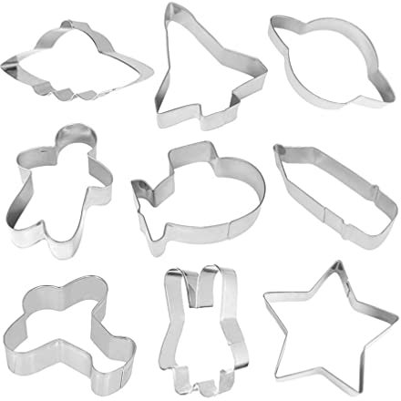 SOIMISS 9pièces Moule à Biscuits Inoxydable Emporte Créatif Spatiaux Pour Biscuits Et Pour Et Activités Culinaires