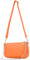 modamoda de - T237 - Umhängetasche Klein Small aus ital. Leder, Farbe:Orange