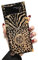 LXXZBC for Samsung Galaxy Z Flip 3 Trunk Case,Luxury for Women Girls Box Design Gold Glitter Bling Cute Leopard Pattern Soft Cover with Finger Ring Grip Kickstand Phone Skin