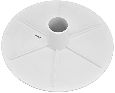 Plaque d'aspiration de skimmer pour piscine,plaque d'aspiration de skimmer avec raccord droit, plaque de tuyau d'aspiration de boue pour le nettoyage de la piscine, blanc pour tous les tuyaux d'a