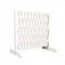Outiror - Barrière Extensible en PVC Blanc jusqu'à 1,50 Mètre - Hauteur 90 cm - Rétractable Idéale pour Le Jardin