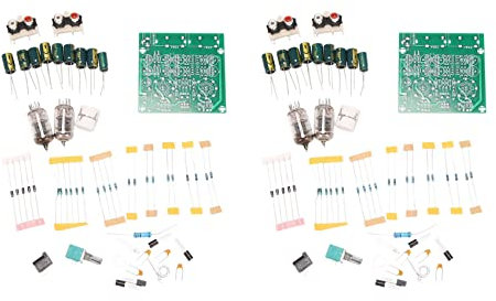 LEYTON 2X RöHren VerstäRker Audio Platte VerstäRker VorverstäRker Audiomischer 6J1 VorverstäRker Puffer DIY Kits