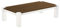 B.R.A.S.I.L.-Möbel Brasilmöbel Couchtisch Rio Kanto 180x90 cm Nussbaum Weiß Wohnzimmertisch Holz Tisch Pinie Massivholz Stubentisch Beistelltisch Echtholz Größe und Farbe wählbar