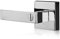 XFORT Quad Privacy Knob Set Polished Chrome, Door Knob with Lock for Internal Wooden Bathroom Doors, Complete Set with Tubular Latch