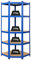 PROREGAL Eckregal Ragnar 1x: 180x70x40cm Blau Fachlast 175kg, Kellerregal, Steckregal, Garagenregal, Lagerregal