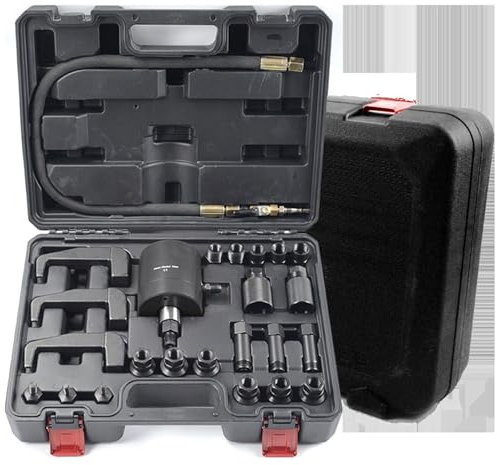 Estrattore pneumatico dell'iniettore, kit di estrazione, estrattore professionale dell'iniettore diesel, martello di scorrimento ed estrattore del cuscinetto per i motori diesel
