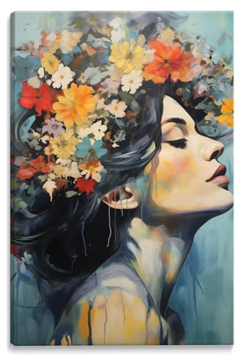 Muralo Wandbilder Abstrakte Motive, Modern, Kunstdruck - 70x100 cm | Leinwandbild, Modernes Design, UV-beständig - ideal für Wohnzimmer, Schlafzimmer und Büro