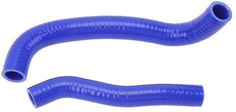 Manguera de Radiador de Silicona, Kit de Manguera de Refrigerante de Radiador de 2 Piezas Compartimento del Motor Sellado Fuerte Resistencia a Altas Temperaturas para KFX400 (BLUE)