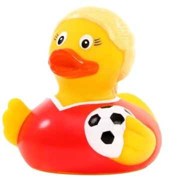Fußballerin - Quietscheente - Badeente - ca. 8 cm gross