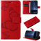 DENDICO Cover per Huawei Honor 90 Lite, Antiurto Cover a Libro con Slot per Carte, Portafoglio Custodia in PU Pelle per Huawei Honor 90 Lite, Rosso
