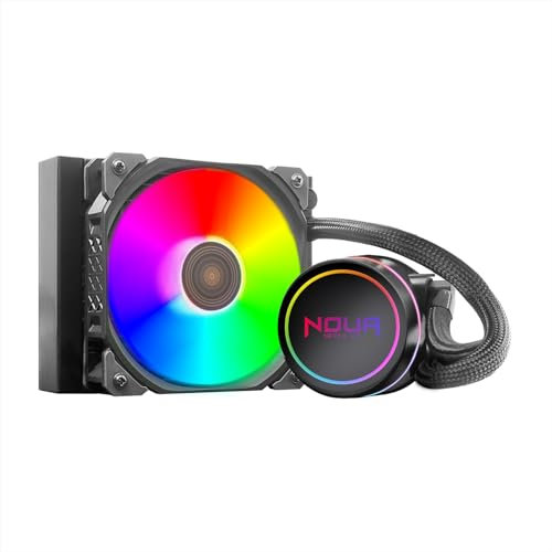 Noua Boris BR120 ARGB, Dissipatore a Liquido CPU, TDP 180W, Ventola ARGB PWM, Raffreddamento ad acqua per AM5/AM4/TR4 e LGA 1700/1200/115x