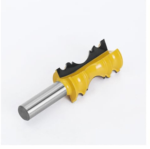 1pc 12mm 1/2 Shank Large Elaborrate Chair Rail Molding Crown Router Bit Line Milling Cutter For Woodworking Tools MC3101(12.7mm shank)