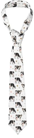 Milch gefleckte Kuh schwarze Kuh, Krawatten Herren Krawatten Polyester Neuheit Dünne Krawatte Für Hochzeit Party