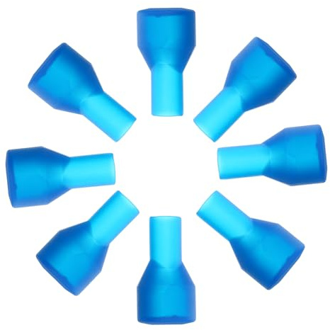 Wanmu 8 Pcs Bite Valve Replacement Mouthpiece, Replacement Bite Valve Tube Nozzle, Hydration Pack Bladder Accessories for Outdoor Most Brands Hydration, Backpack Water Reservoir - Blue