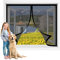 Moustiquaire Porte Fenetre 216 x 178 cm Moustiquaire sur Mesure Respirantes, Maille Ultra Fine pour Fenêtres et Portes, Noir