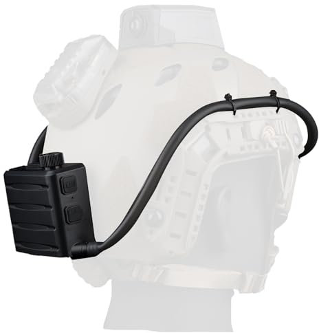 TALOEYH - Kit de ventilador antivaho para gafas, antivaho para gafas con perilla ajustable, botón turbo, parche de velcro, cierre magnético, 7 horas de tiempo de funcionamiento para airsoft, táctica