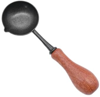 Fegtrtyoa A Lacquer Seal Non Stick Spoon Stamp Seal Heating Lacquer Wax Tool Easy to Clean, Compatible with Furnace Tools, Non-Stick Spoons