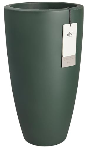 elho June Round High 30cm Blumentopf - Emerald Grün | ∅ 29.5 x H 52.5 cm | für den Innen- und Außenbereich | 100% recyceltes Plastik