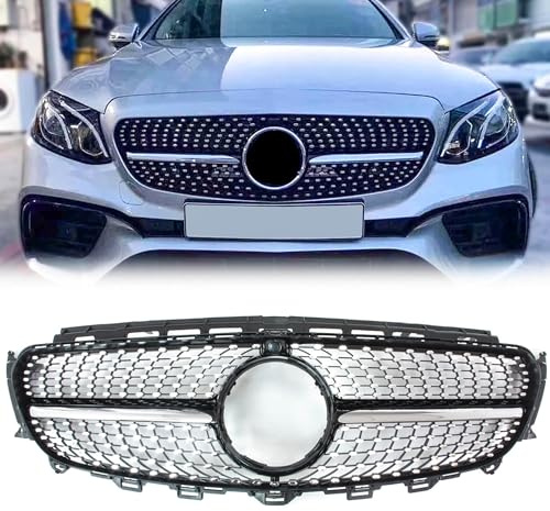 Kühlergrill Front Grill Frontgrill Schwarz Diamant Grill für Mercedes Benz E Klasse W213 S213 A238 C238 2016-2020