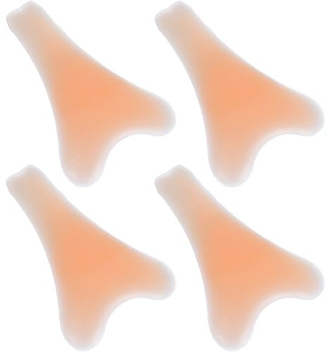 ZUNOXAZ 4 Stück Nahtlose Selbstklebende Silikon-camel Concealer Pads Wiederverwendbare Wasserdichte Unsichtbare Hautschutz-einlagen für Leggings und Bademode Hautfarbene Private Abdeckung