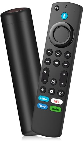 Replacement Firestick Remote Compatible with All Series Fire Insignia TVs Stick (2nd/3rd Gen)/4K/Lite/4K Max, Smart TV 3rd Gen/TV Cube(1st/2nd/3rd Gen) with Voice Control, for Pioneer QLED