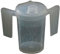 Two Handled Plastic Feeding Cup with SPOUT Adult Feeder Beaker Disability Drinking AIDS - Pack of 4 - Wide spout