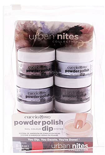 Cuccio Colour Pro Powder Polish Nail Colour Dip System - Urban Nites for Women 8 x 0.5 oz