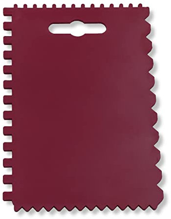 DEWEPRO® Universal Kunststoffspachtel - Zahnspachtel mit verschiedenen Zahnungen - 132x90mm