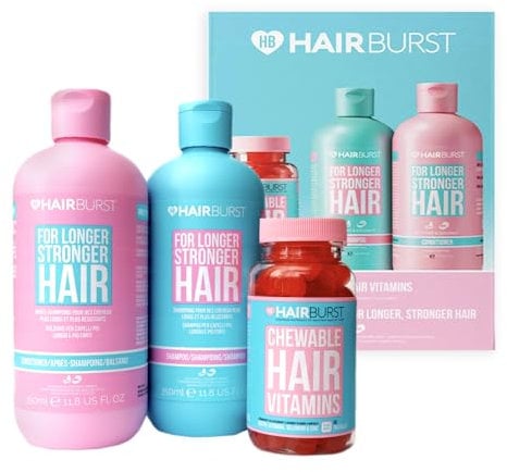 HAIR BURST Biotin Gummies and Shampoo & Conditioner Set for Hair Growth - Chewable Vitamins to Reduce Breakage and Promote Healthier Hair - Thickening Treatment for All Hair Types