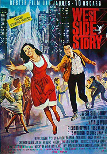 West Side Story - Natalie Wood - Richard Beymer - Filmposter 37x53cm gerollt