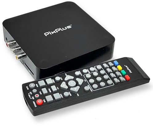 ATSC Convertisseur TV numérique avec Enregistrement, Enregistrement, mémoire 64 GM intégrée, Sortie HDMI, Fonction Tuner de Canal TV – Contro à Distance