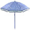 Pierre Cardin, Linea Haiti, Ombrellone Spiaggia Portofino, Raggi in Paragon, palo Acciaio, Cotone, 200 cm, Celeste