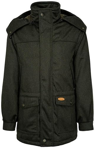 Hubertus Lodenjacke für Herren - Olivgrün, Standard (EU), Wasserfest, Outdoor-Aktivisten, Regenjacke, Mantel