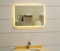LED Badspiegel 80x60cm Badezimmerspiegel mit abgerundeten Ecken und LED-Beleuchtung Lichtspiegel Warmweiß 3000K IP44