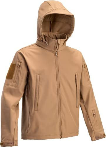 Defcon 5 Giacca Tattica Softshell (Coyote Brown, x_l)
