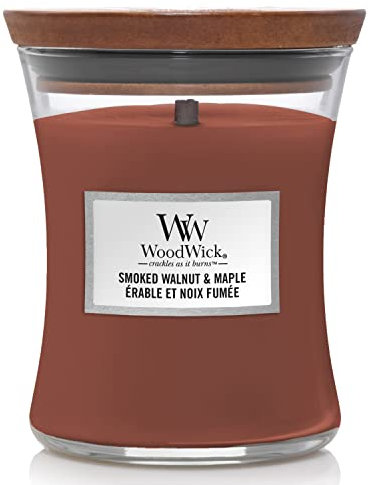 WoodWick Ellipsenförmige Duftkerze mit knisterndem Docht, Sand & Driftwood, bis zu 50 Stunden Brenndauer, Large, Ellipse