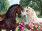 AveJoys 1000-teiliges Holzpuzzle für Erwachsene und Kinder ab 8 Jahren: Braunes & weißes Pferd, 52 x 38 cm, Klassisch