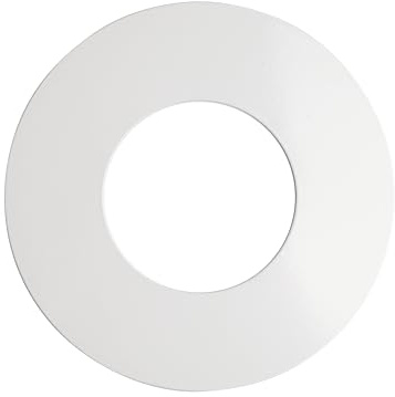The Can Converter Ceiling Medallion for Recessed Can Light – Home Improvement Decorative Steel Flat Goof Ring & Cover Plate for 5 & 6 Cans, Small Ceiling Medallion for Chandeliers & Pendants, White