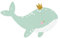 PartyDeco Servietten Walfisch 20 Stück 16x10cm 3-lagig Papierservietten Geburtstagsservietten Kinder