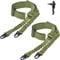 ZONSUSE Gewehrriemen 2 Punkt Sling,Airsoft Schlinge,Trageriemen Gewehr 2 Punkt,Einstellbar Waffengurt Gewehr, mit Metallhaken,für Airsoft Schrotflinte Shotgun Jagd Camping Outdoor (2-Grün)